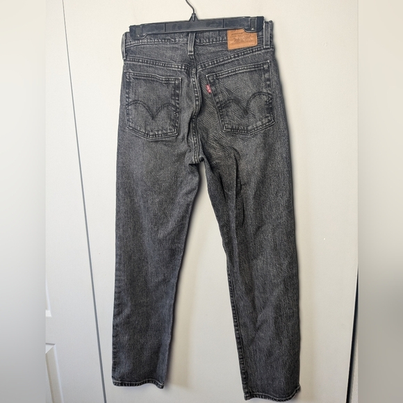 LEVI'S Women Wedgie Straight Size 26x28 Washed Black Color 99% Cotton Prenium - Picture 7 of 16